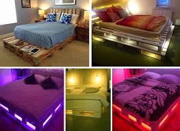 Learn to build a box and you can build this bed. Diy Glowing Palette Bed Diy Pallet Bed Diy Pallet Furniture Palette Bed