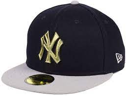 New Era New York Yankees Golden Finish 59fifty Fitted Cap Yankees Fitted Hat Yankee Fitted Fitted Caps