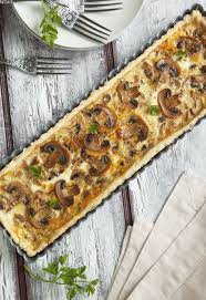 Tarte Aux Champignons Facile Vegetarian Recipes Food Cooking