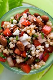 Add the cooked couscous and arugula to the yogurt mixture, tossing to combine. Couscous Salad With Chickpeas Shefalitayal