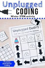 Winter Unplugged Coding Activity For Beginners English And French Unplugged Coding Activities Coding For Kids Kids Learning Activities
