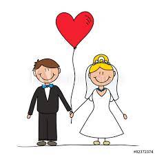 Click on any image to see links to licensing and related cartoons. Married Couple Cartoon Drawing Wedding Invitation Concept Stock Vector Adobe Stock