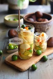 Manisan Salak Bali Salak In Spicy Citrus Water Fotografi Makanan Manisan Buah Makanan