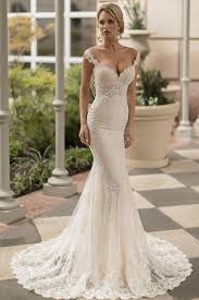 Fantastic Tulle Off The Shoulder Neckline Mermaid Wedding Dresses With Beaded L Bridal Dresses Lace Elegant Wedding Dress Mermaid Lace Sweetheart Wedding Dress