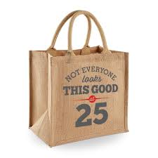 Find 30th birthday present ideas for a female friend right here at gifts australia's for her catalogue.you'll find many different types of ways to spoil and pamper your female friend in categories titled: Amazon Com 25th Birthday Keepsake Funny Gift Bag For Women Novelty Ladies Female Shopping Present Tote Idea Handmade