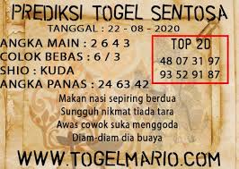 Prediksi Togel Sentosa Pools 22 Agustus 2020 Tanggal Sydney Tahu