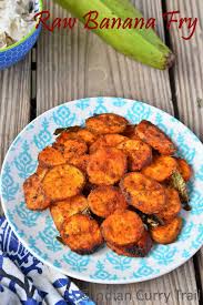 Malaysian fried banana fritters, or pisang goreng, are a favorite teatime snack. Raw Banana Fry Vazhaikkai Varuval Aratikaya Vepudu Kaccha Kela Fry