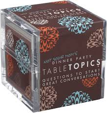 This topic contains 13 replies, has 13 voices, and was last updated by keymaster 4 years, 4 months ago. Amazon Com Tabletopics Not Your Mom S Dinner Party Questions To Start Great Conversations Toys Games