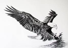 Black And White Eagle Tattoo Designs Items Similar To Bald Eagle Flying Bird Of Prey Limited Edition Print Signed Numbered By Artist S In 2020 Eagle Wing Tattoos Bald Eagle Tattoos Small Eagle Tattoo
