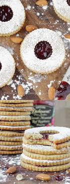 Cookies with strawberry jam, shortbread with strawberry jelly, closeup. Traditional Raspberry Linzer Cookies Cookies Recipes Christmas Raspberry Linzer Cookies Cookie Recipes