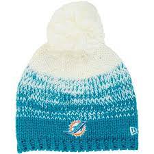 New Era Women S Miami Dolphins Polar Dust Knit Hat Knitted Hats New Era Hats Nfl Hats