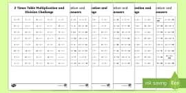 Ks1 All Times Tables Maths Mat Teacher Made