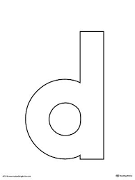 Upper and lower case of letter d coloring page : Lowercase Letter D Template Printable Letter D Template Lower Case Letters Lower Case Letters Printable
