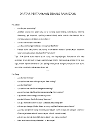 Untuk lebih jelasnya mari simak pembahasannya secara lengkap di bawah. Doc Daftar Pertanyaan Sidang Ramzy Roxo Academia Edu