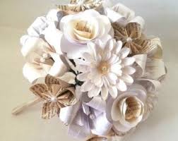 Wedding Bouquets Corsages Etsy Uk Paper Flower Bouquet Paper Bouquet Paper Bouquet Diy