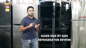 See our full line of our refrigerators come in styles and sizes to match your space. Haier Side By Side Refrigerator Hrf 622ibg Glass Door Review Pakref Com Youtube