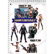 Free fire topo de bolo. Free Fire Cake Topper 003 Shopee Malaysia