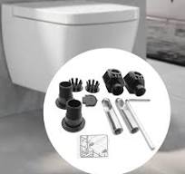 FQRDKT Wall Mounted Toilet Installation Kits with Screws And Bolts for  Bathroom Use - Amazon.com