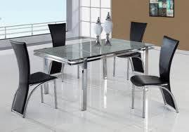 For a sleek, modern appearance, try a glass top dining room set with a clear pane resting on a metal base. Glass Dining Table Set Buy Glass Dining Table Set In Meerut Uttar Pradesh