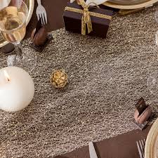 Chemin de table 100 % coton. Chemin De Table Andromeda Or Maplusbelledeco Com