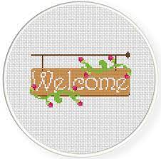 Check spelling or type a new query. Welcome Cross Stitch Pattern Daily Cross Stitch