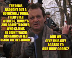 Bill murray and harold ramis are arguably the greatest actor and director team in the history of cinematic comedy. Bill Murray Impeachment Day Imgflip