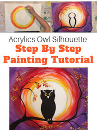 How To Paint An Owl Step By Step Acrylic Painting Tutorial See more ideas about silhouette painting, painting tutorial, painting. how to paint an owl step by step