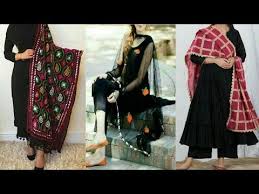 Top 50 Latest Black Kurti Designs 2020 Beautiful Punjabi Suit Designs Youtube In 2020 Kurti Designs Black Kurti Punjabi Suits