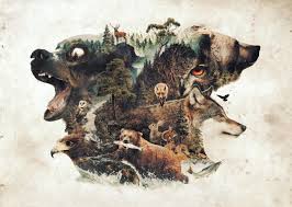 My Nature Surrealism Animal Tr Metal Poster Print Barrett Biggers Displate In 2021 Digital Art Sign Art Etsy Watercolor