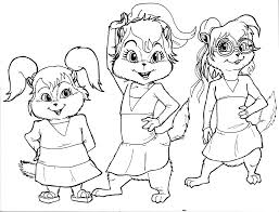 Chipettes Coloring Pages Cartoon Coloring Pages Alvin And The Chipmunks Coloring Pages For Kids