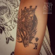 (although the people who have the tattoos have no nefarious affiliations.) photo via slodive. Spade King Spadeking King Tribal Ant Tattoo Studio Facebook