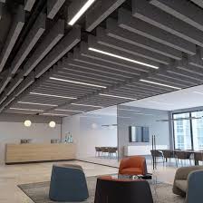 Gallery Of Soundbar Acoustic And Lighting Ceilings 3 In 2020 Acoustic Baffles Ceiling Lights Ceiling Design