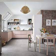 Une cuisine moderne a tout pour plaire. Cuisine Contemporaine Blanche Moderne En Bois Noire Chic Bleue Cote Maison