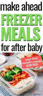 30 Make Ahead Freezer Meals For New Moms Postpartum Dinners Sorted Freezer Meals Meals Make Ahead Freezer Meals