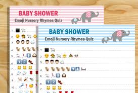 Check spelling or type a new query. Free Printable Baby Shower Nursery Rhymes Emoji Quiz