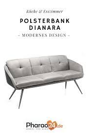 polsterbank dianara in hellgrau microfaser polsterbank esszimmer modern kuchen sofa