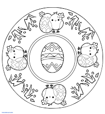 Mandalas zu ostern mit dem osterhasen und ostereiern. Ausmalbilder Ostern Mandala 70 Kostenlose Malvorlagen