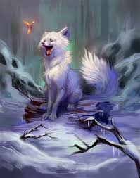 Arctic Fox By Tehchan Deviantart Com On Deviantart Fantasy Creatures Art Arctic Fox Art Fox Artwork