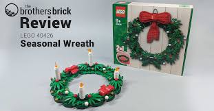 Lego Holiday Set 40426 Seasonal Wreath Review The Brothers Brick The Brothers Brick