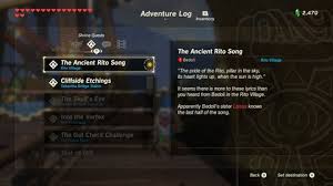 Zelda Breath Of The Wild Guide The Ancient Rito Song Shrine Quest Bareeda Naag Shrine Location Treasure And Puzzle Solutions Polygon Some preliminary remarks on the travel records of the song dynasty. the ancient rito song shrine quest