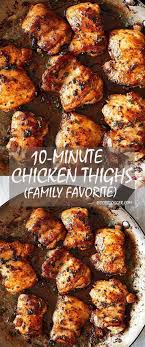 This Easy And Delicious Chicken Thigh Recipe Takes Less Than 10 Minutes To Cook Boneless Chicken Thigh Recipes Chicken Thights Recipes Chicken Recipes Boneless