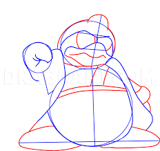 This kirby meta knight coloring pages for individual and noncommercial use only, the copyright belongs to their respective creatures or owners. How To Draw King Dedede From Kirby Coloring Page Trace Drawing