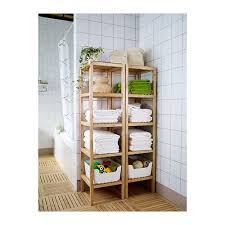 Molger Shelf Unit Birch Ikea Small Bathroom Storage Shelving Toiletries Organization
