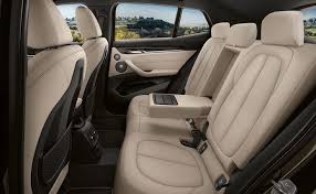 rear seating in bmw x2 in oyster dakota leather bmw x models lux cars bmw