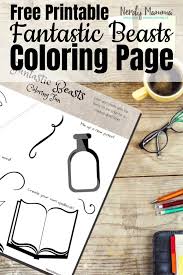 Choose your favorite coloring page and color it in bright colors. Fantastic Beasts Free Printable Coloring Page Nerdy Mamma