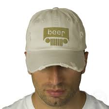 Beer Jeep Embroidered Hat Zazzle Embroidered Hats Baseball Hats Distressed Baseball Cap