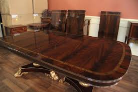 Yummy weekend brunches with scrambled eggs, bacon and scones. Extra Large And Wide Mahogany Dining Room Table