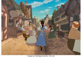 La bella e la bestia (beauty and the beast) è un film d'animazione del 1991 diretto da gary trousdale e kirk wise, prodotto dalla walt disney feature animation e distribuito dalla walt disney pictures. Beauty And The Beast Belle Presentation Cel And Master Production Lot 95217 Heritage Auctions