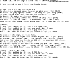 Stevie Wonder I Just Called To Say I Love You Letra I Just Called To Say I Love You Piano Partituras Partituras Piano