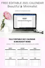 A digital calendar enables you to customize or. Free Fully Editable 2021 Calendar Template In Word Calendar Template 2021 Calendar Printable Day Planner